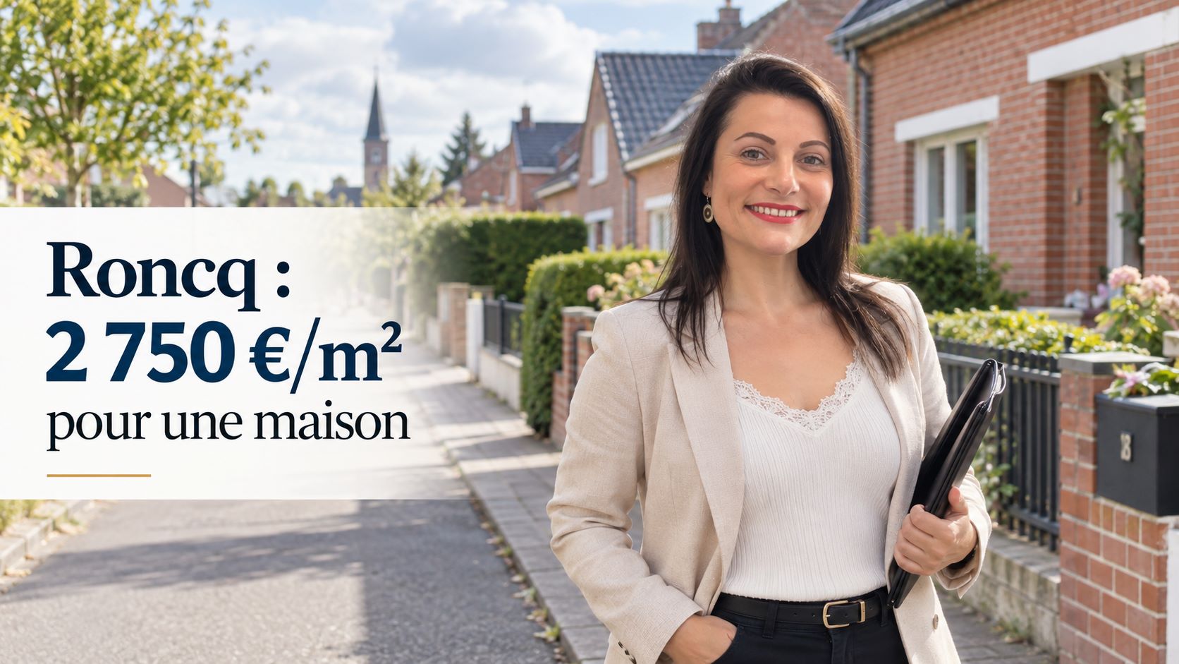 Estimation maison à Roncq — prix moyen au m² en 2026