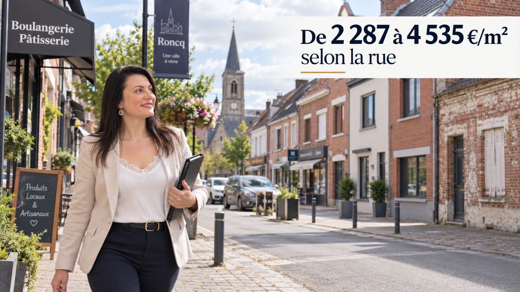 Prix des maisons par quartier et par rue à Roncq